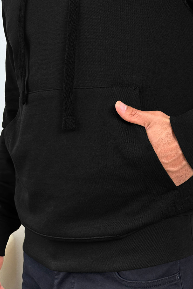 Stone Island Мужское худи чёрного цвета Compass-patch