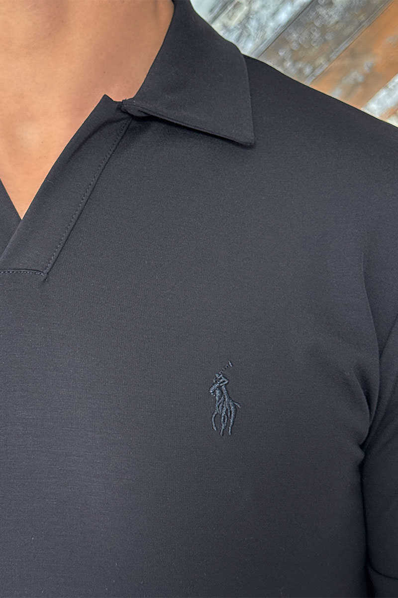 Polo Ralph Lauren Мужское чёрное поло Роlо Ralрh Lаurеn