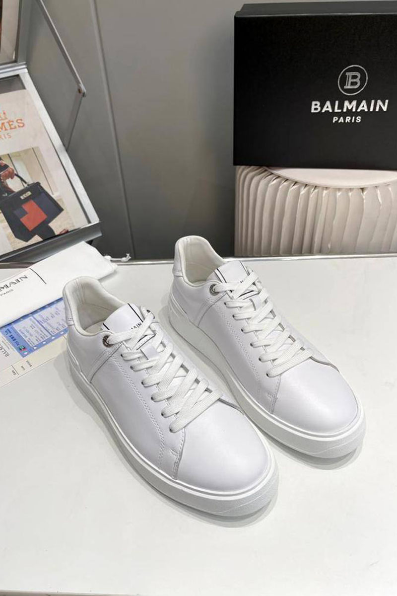 Balmain Мужские кожаные кроссовки B-Court