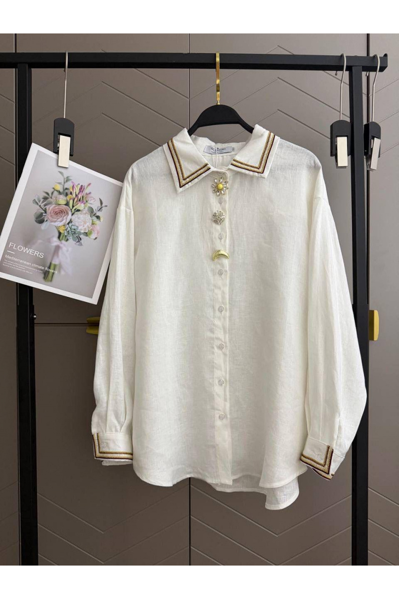Valentino Женская белая рубашка premium