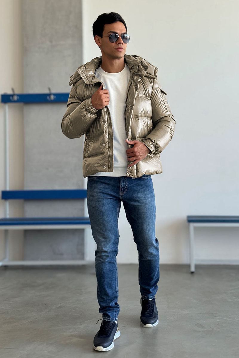 Moncler Мужской пуховик Maya 70 - Beige 