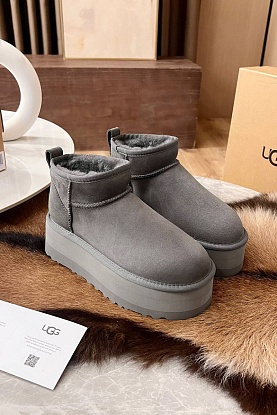 Женские ботинки Classic Ultra Mini Platform - Grey