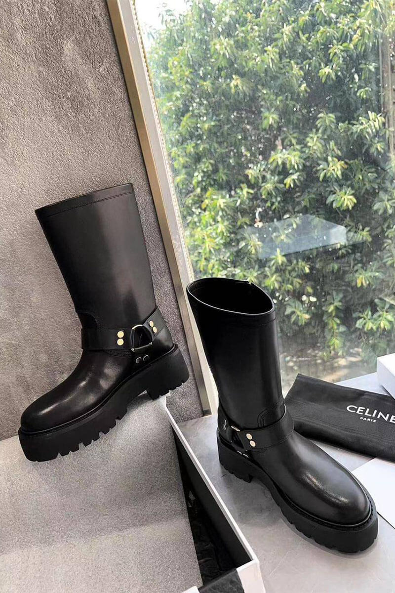 Celine Женские сапоги из кожи 