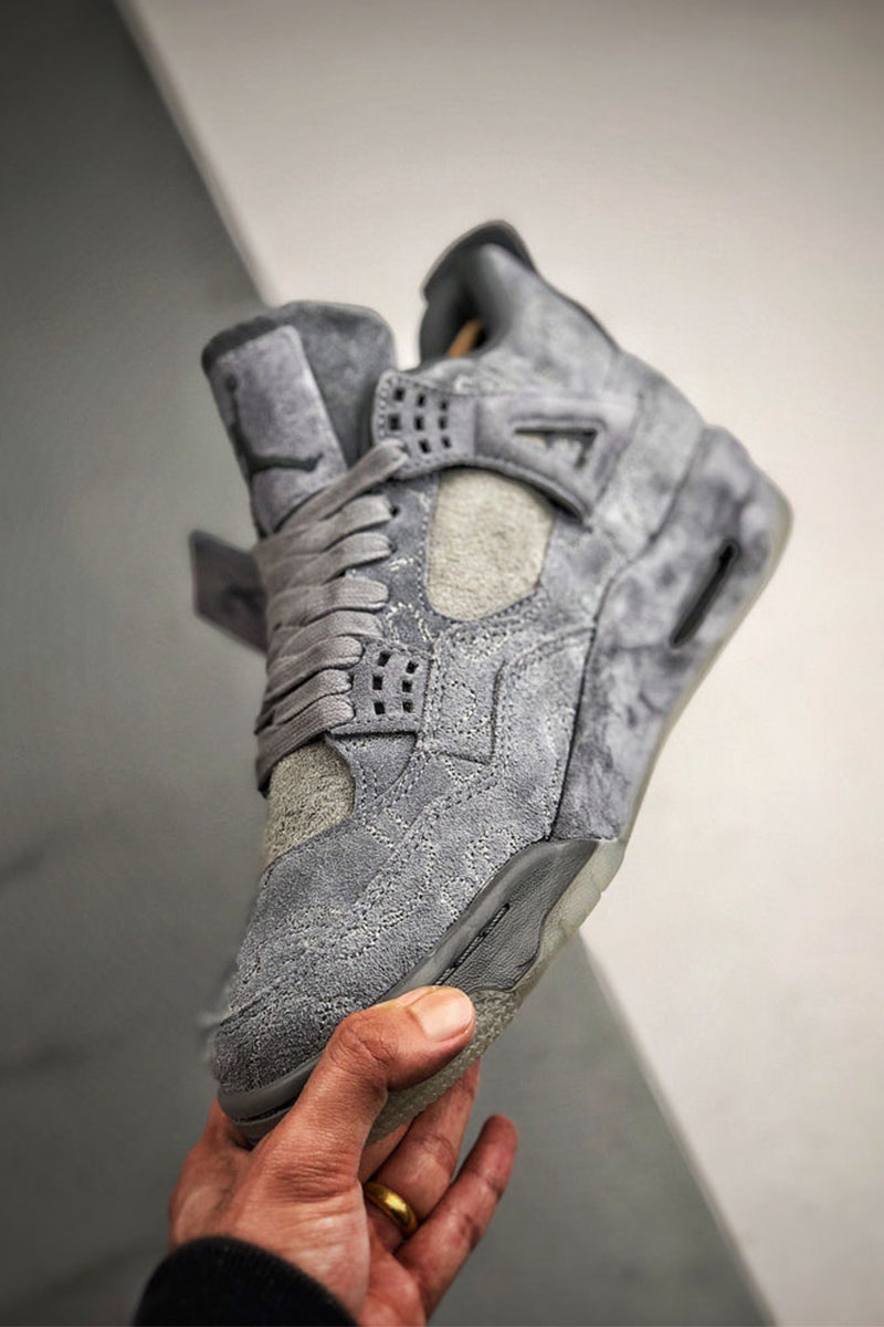 Nike Кроссовки AJ4 Retro x KAWS  - Grey