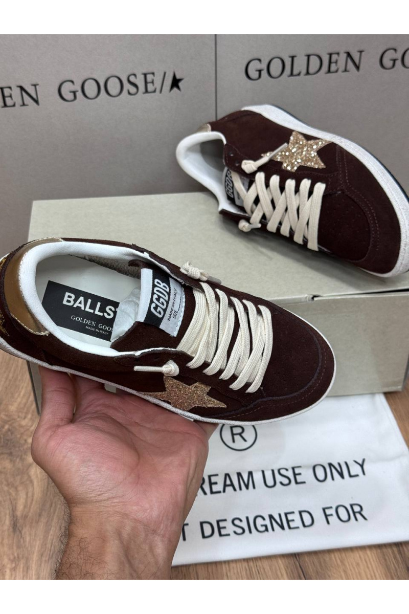Designer Clothing Женские замшевые кроссовки Golden Goose Ball Star premium