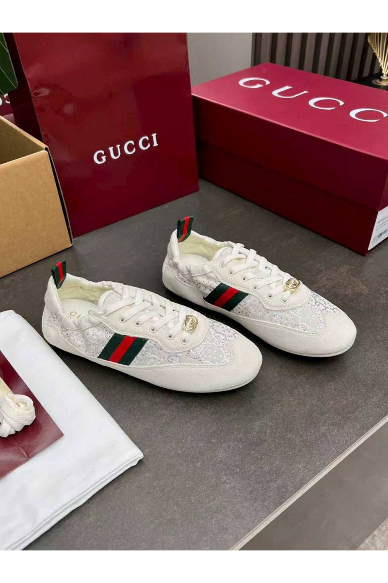Gucci Женские кроссовки GG Shift premium
