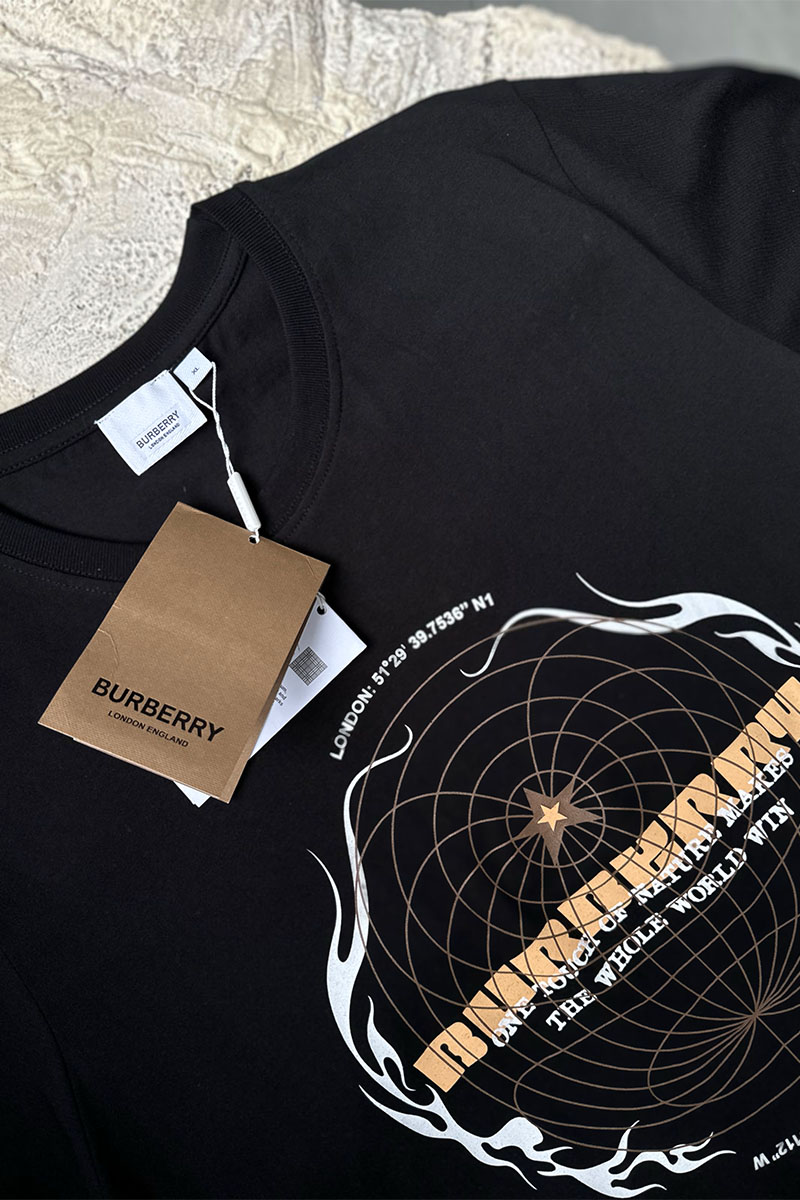Burberry Мужская чёрная футболка London