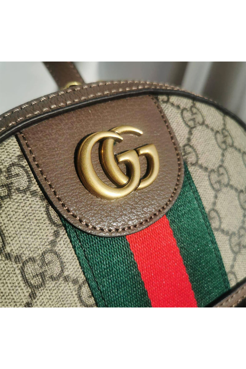Gucci Женский кожаный рюкзак Ophidia GG 30x23 см