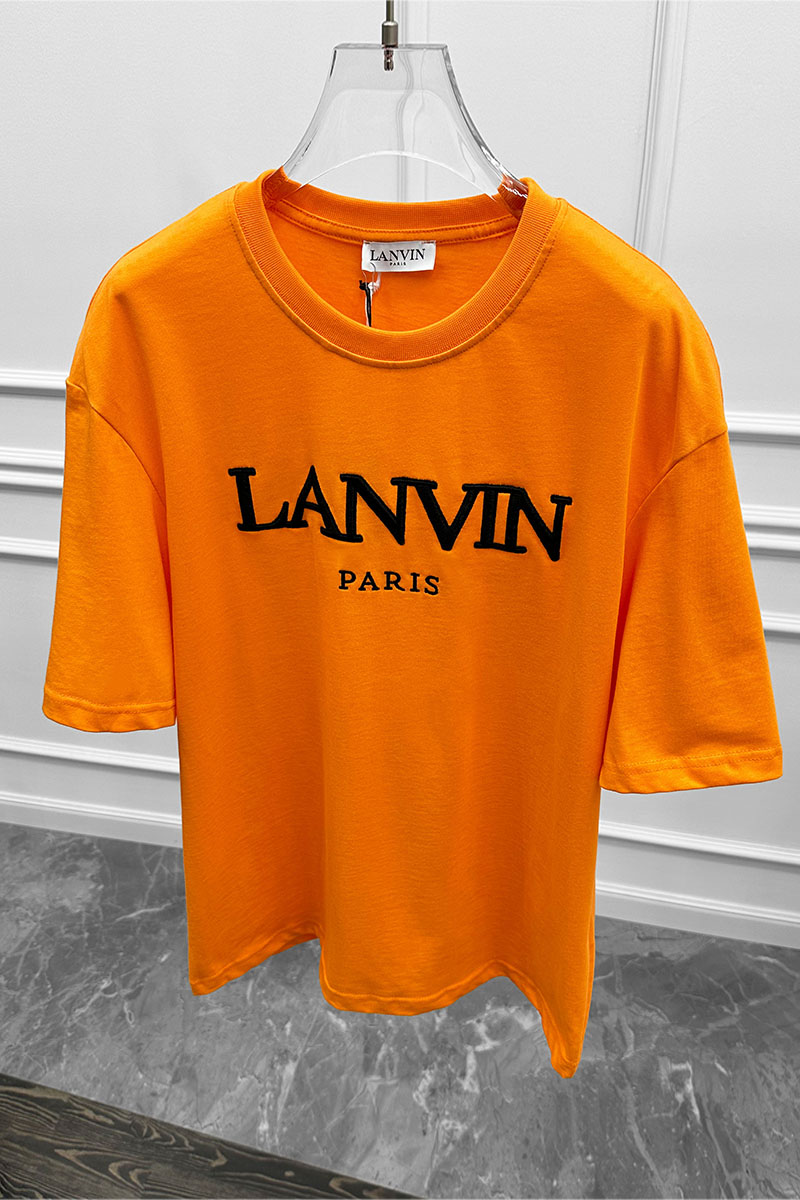 Designer Clothing Оранжевая оверсайз футболка block-lettered logo-print