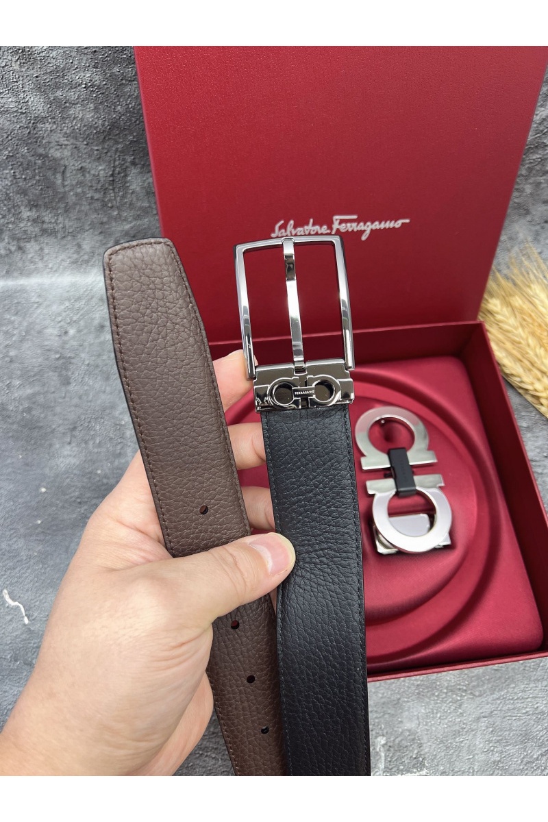 Salvatore Ferragamo Кожаный ремень premium
