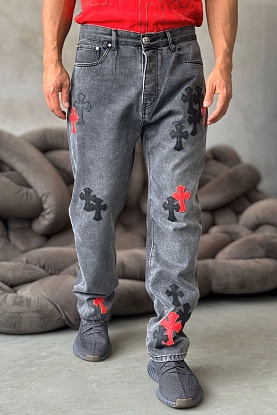 Мужские джинсы multi-patch - Black Washed
