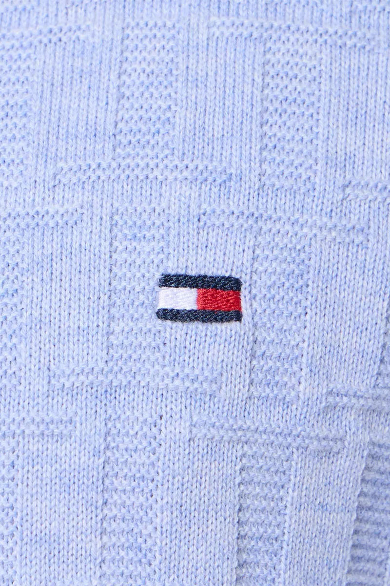 Tommy Hilfiger Мужской джемпер logo-embroidered - Blue 