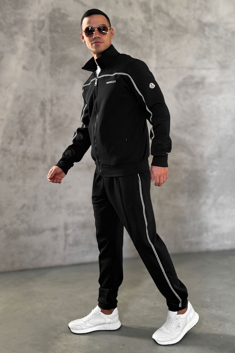 Moncler Мужской спортивный костюм striped - Black