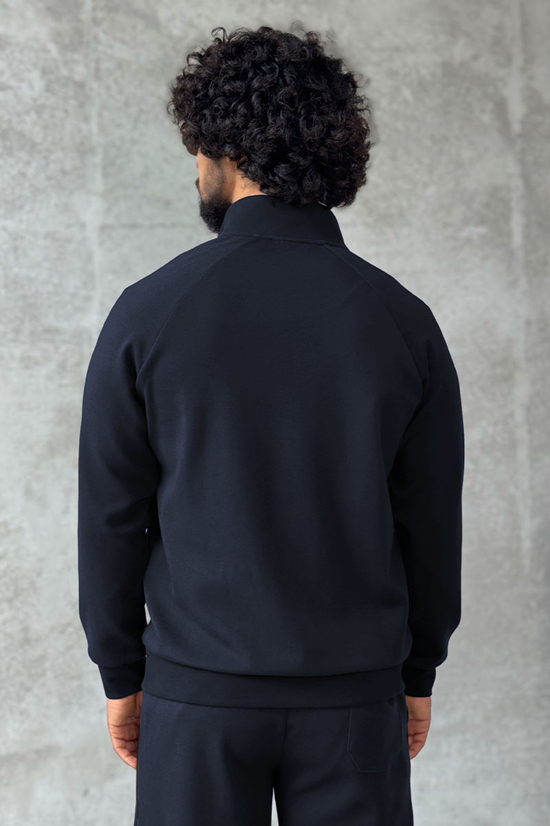 Loro Piana Кофта на молнии тёмно-синего цвета 