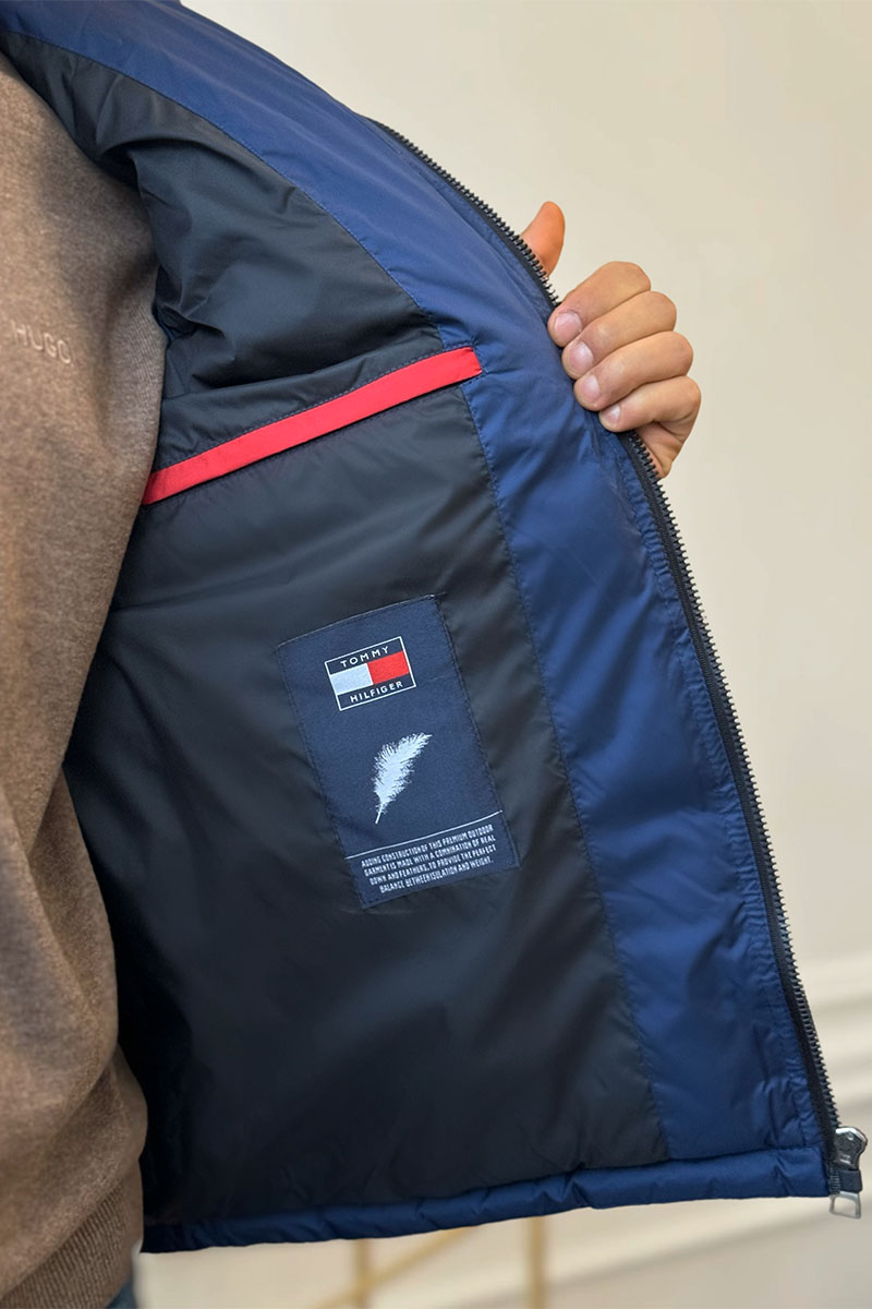 Tommy Hilfiger Синий жилет embroidered-logo