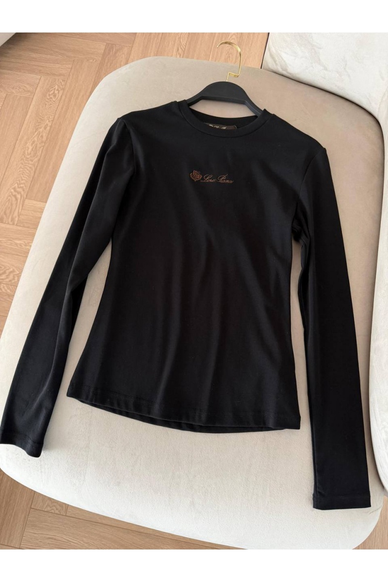 Loro Piana Женский базовый лонгслив  Premium - Black