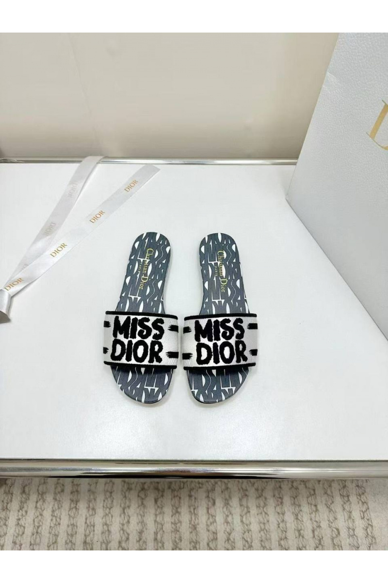 Dior Женские шлёпанцы Dway Premium - Navy