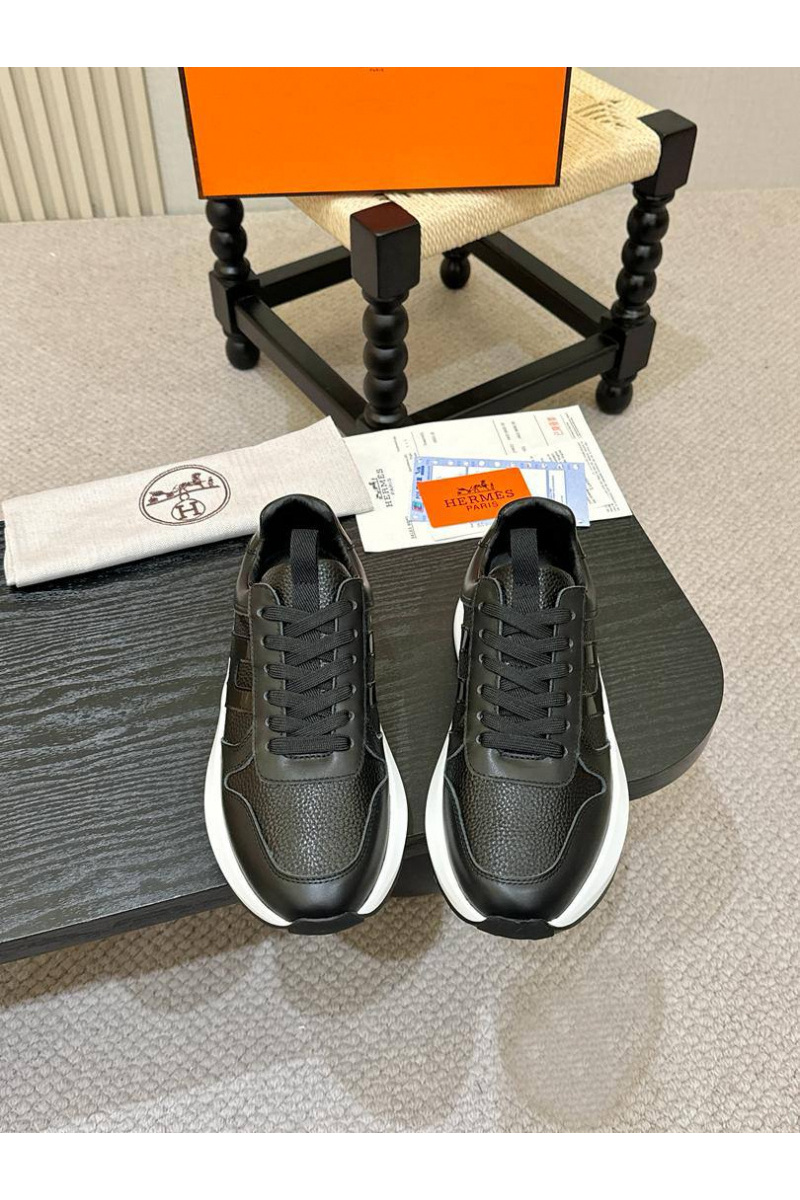 Hermes Мужские кожаные кроссовки 