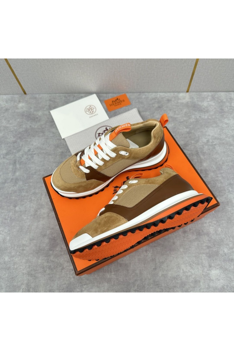 Hermes Мужские кроссовки Leader - Brown