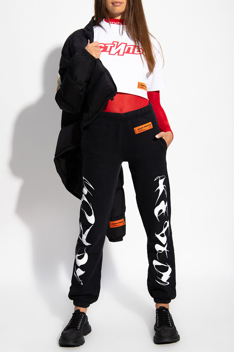 Heron Preston Белая оверсайз футболка "Стиль"