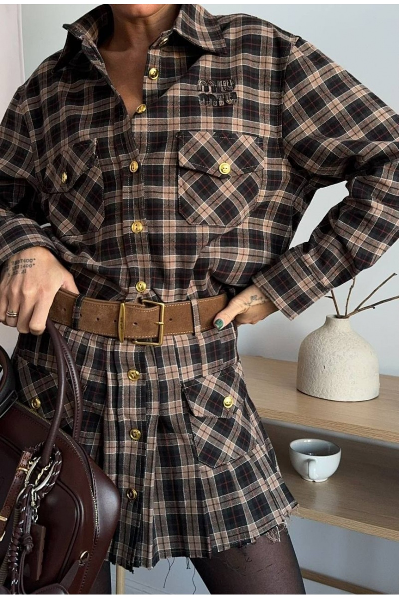 MIU MIU Женский костюм в клетку