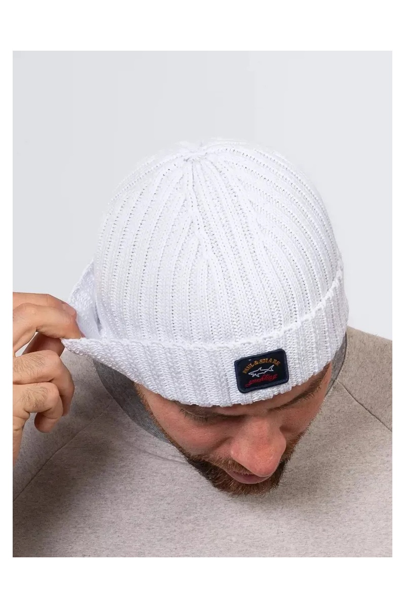 Paul & Shark Шапка logo-badge - White
