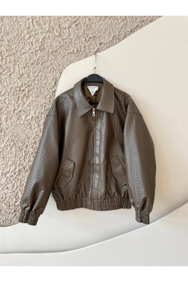 Bottega Veneta Женская куртка из эко кожи 