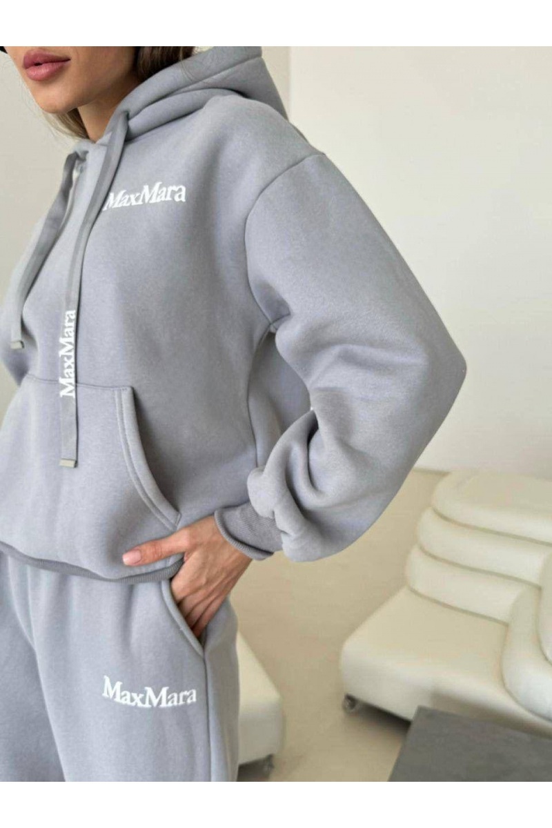 Max Mara Женский костюм тройка на флисе Premium - Light Grey