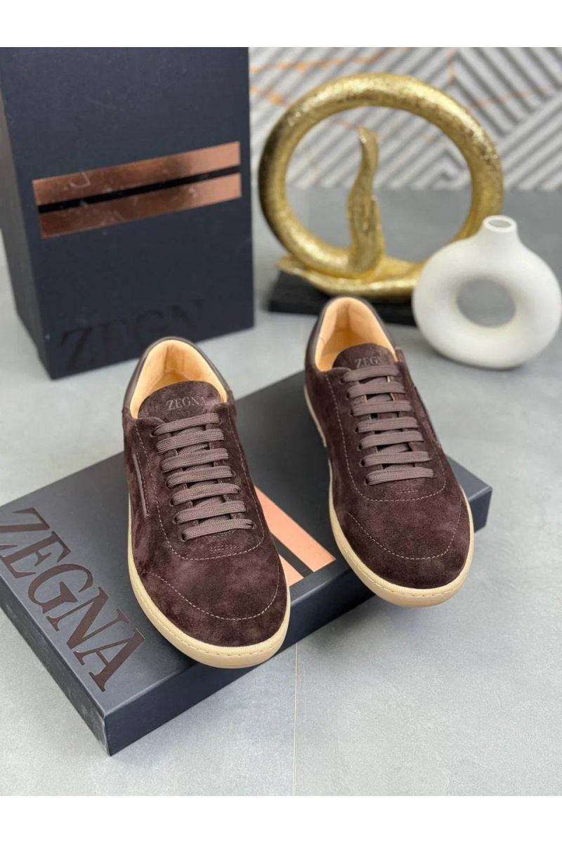 Zegna Мужские замшевые кроссовки "232"