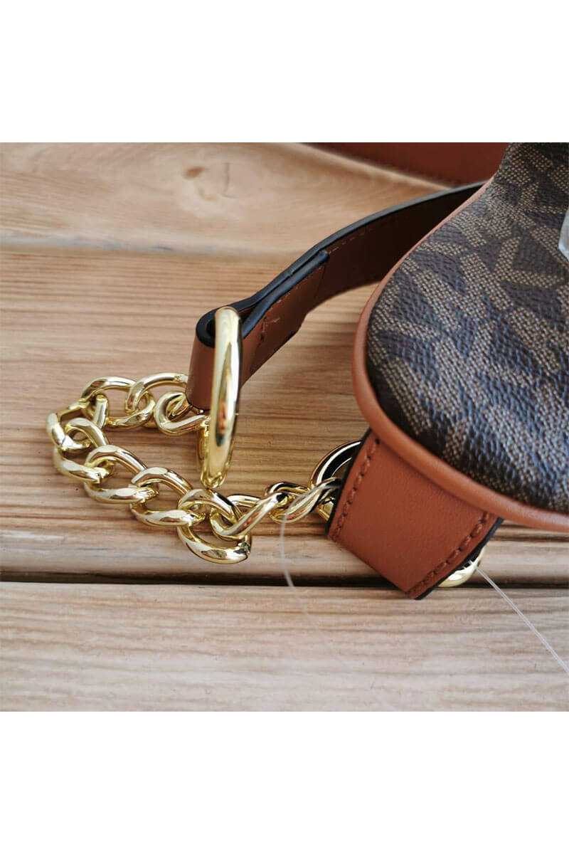 Michael Kors Кожаная поясная сумка Mott 33x16 см - Brown