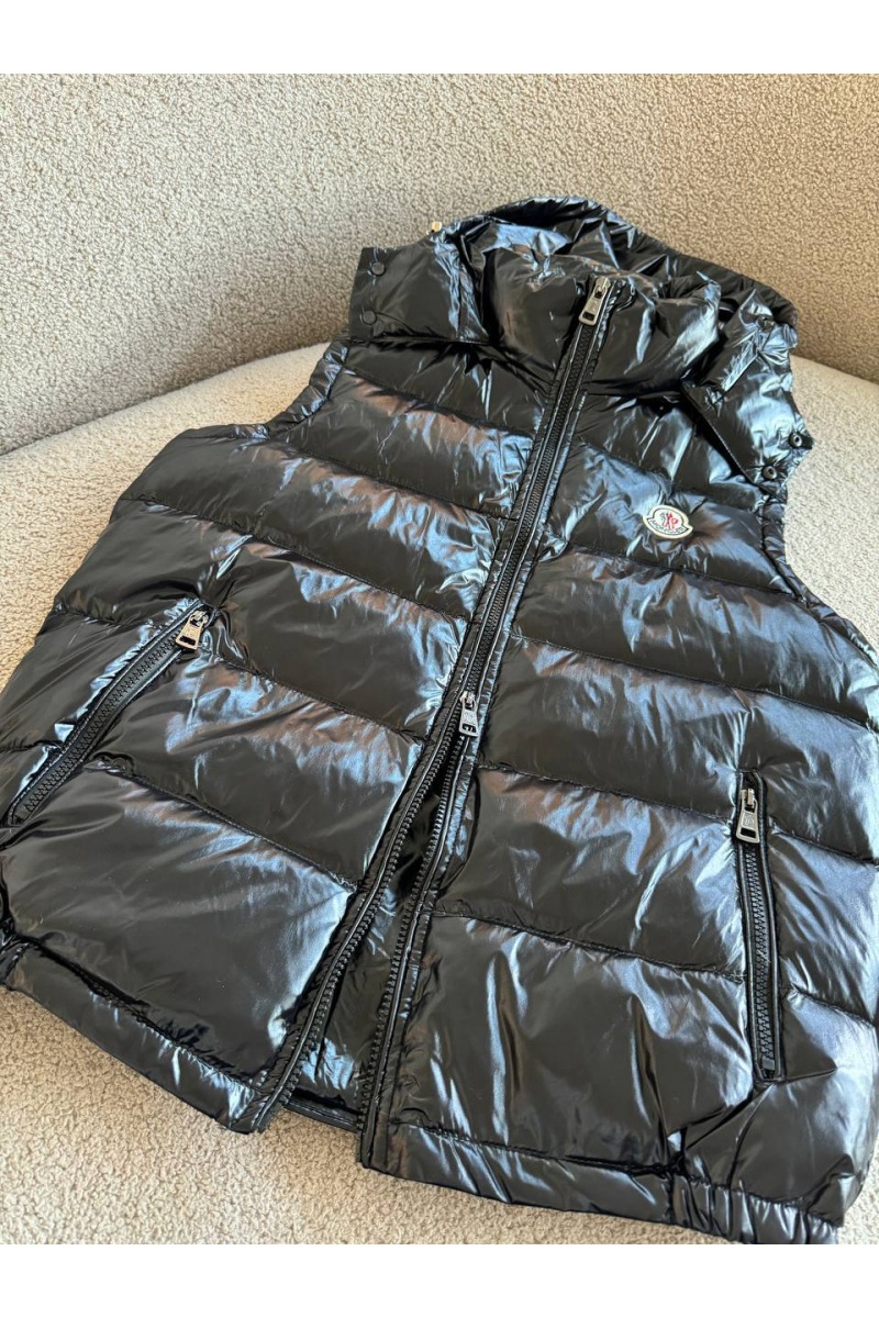 Moncler Женский чёрный жилет