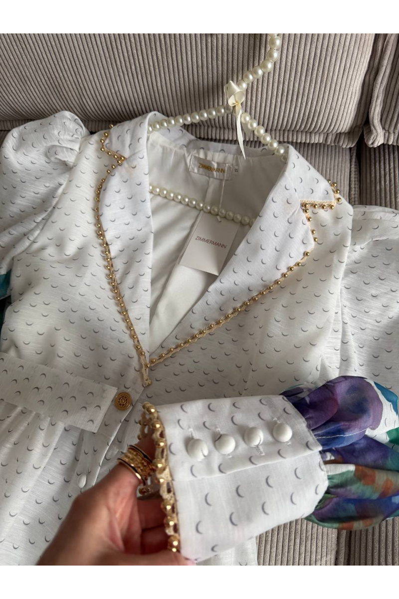 Zimmermann Женское длинное платье с рукавом 
