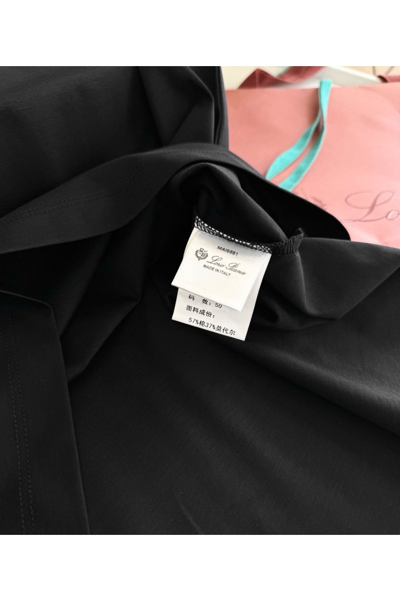 Loro Piana Мужская чёрная футболка premium
