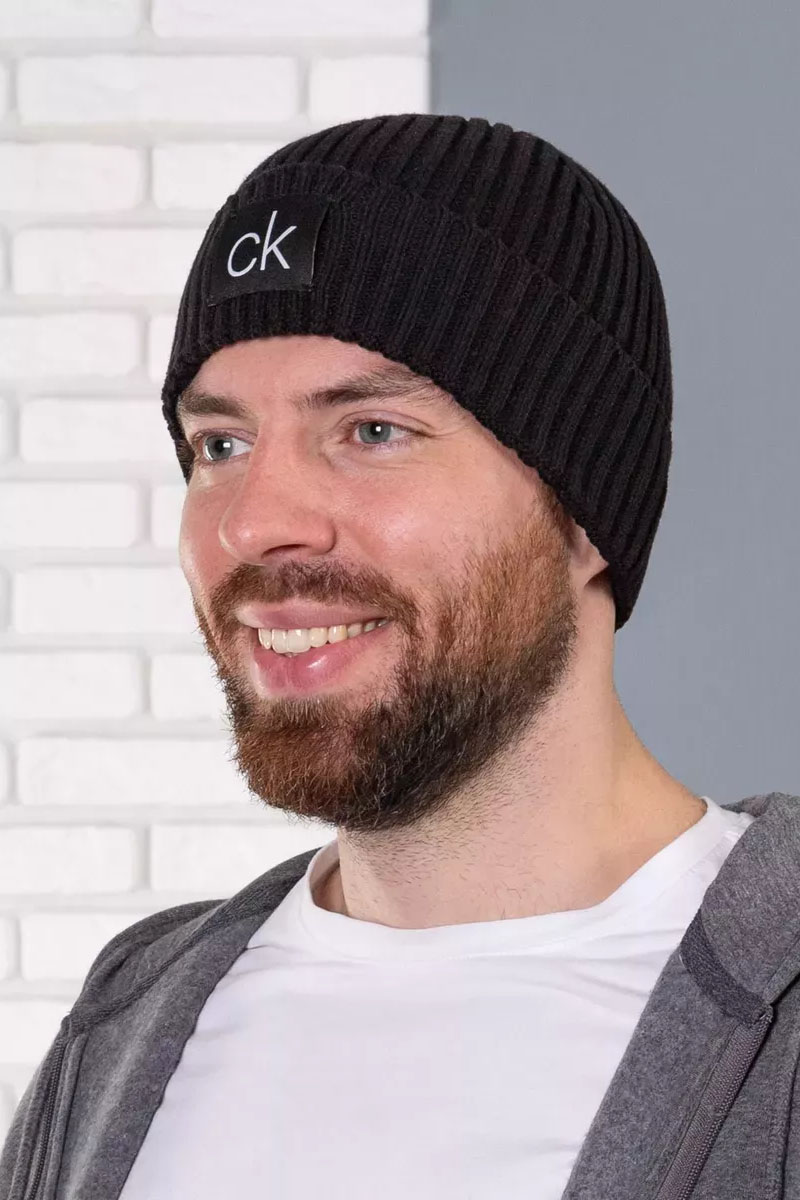 Calvin Klein Шапка чёрного цвета Golf Losar 