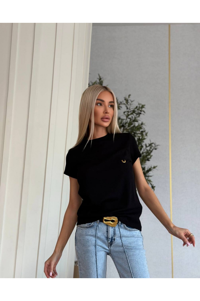 Schiaparelli Женская чёрная футболка premium