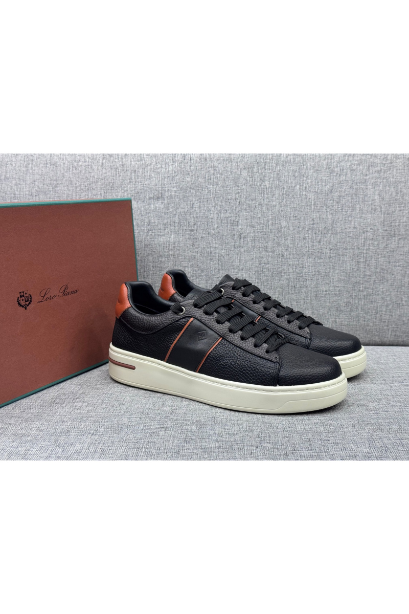 Loro Piana Мужские кожаные кроссовки