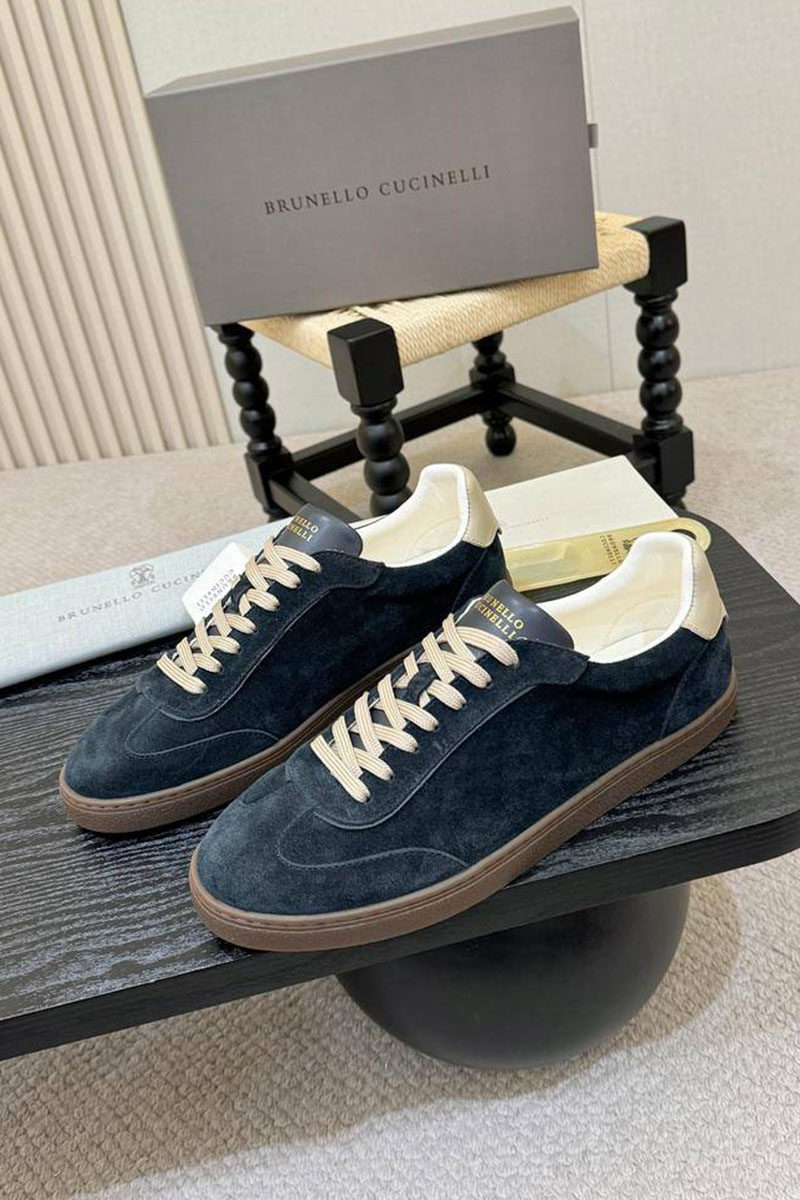 Brunеllо Сuсinеlli Замшевые кроссовки low-top - Navy