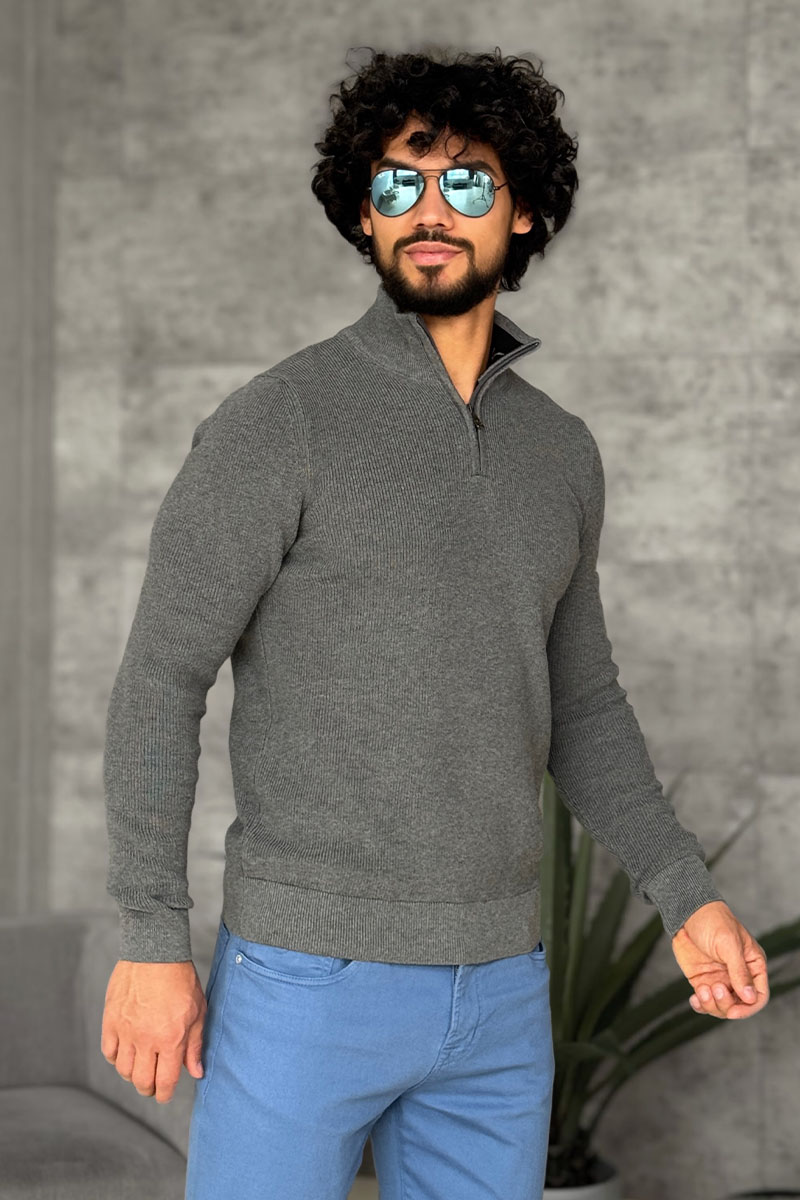 Paul & Shark Мужской серый джемпер zip-up