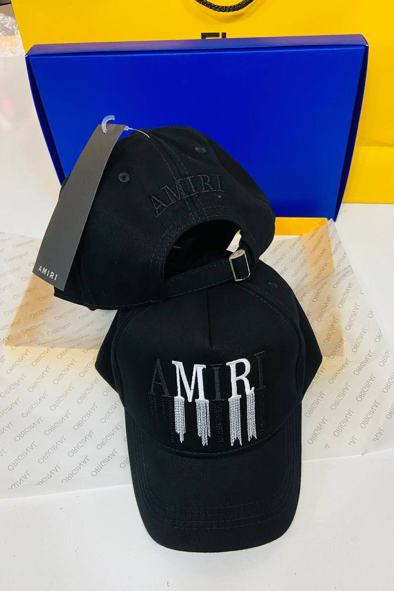 Amiri Чёрная бейсболка 
