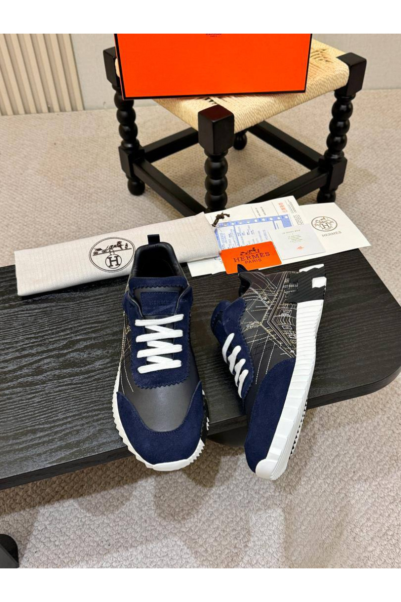 Hermes Мужские кроссовки Bouncing - Navy