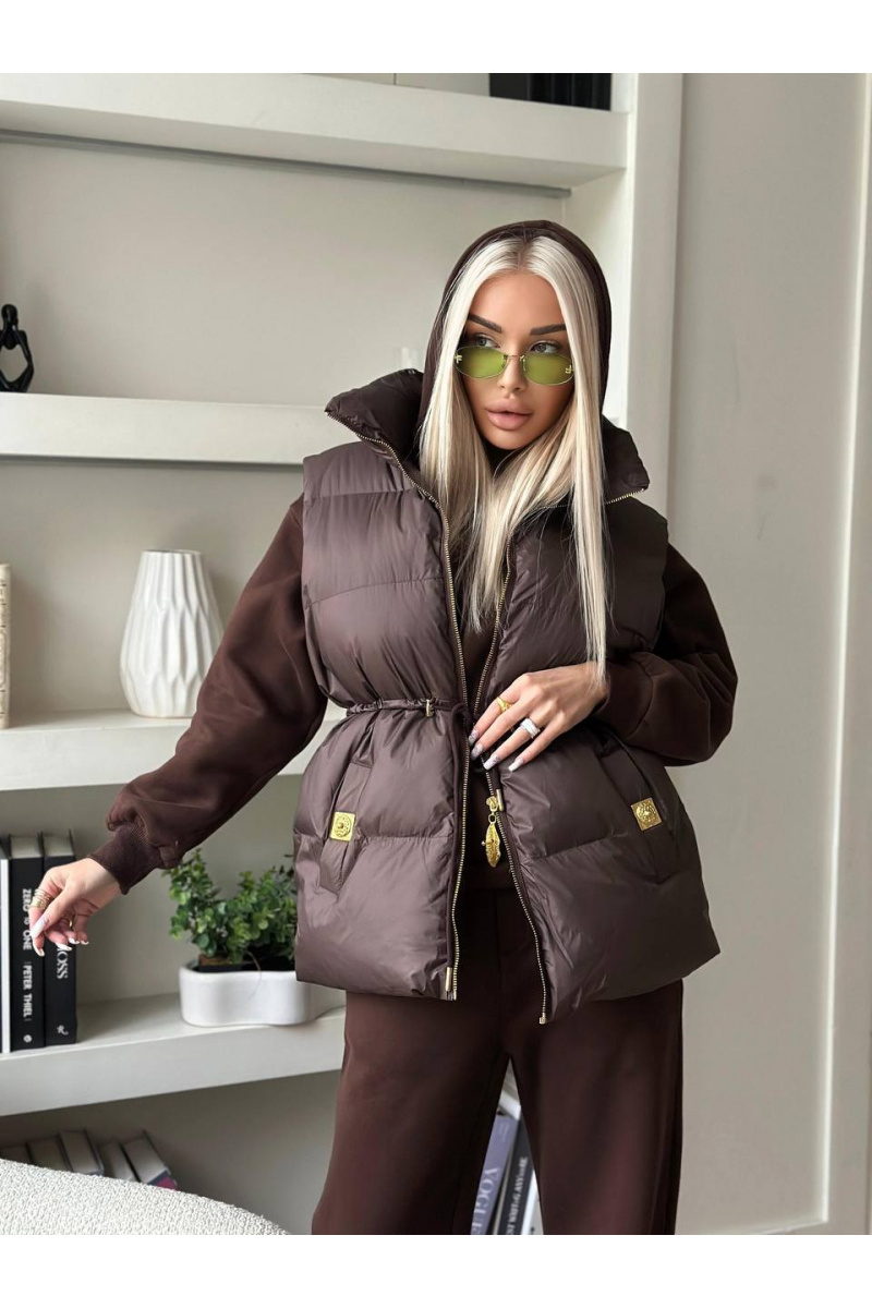 Schiaparelli Женский костюм тройка на флисе premium - Brown