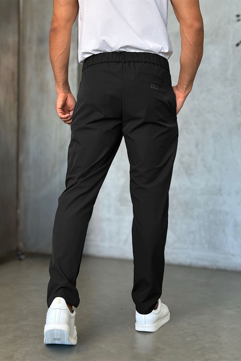 Zilli Мужские чёрные брюки slim fit