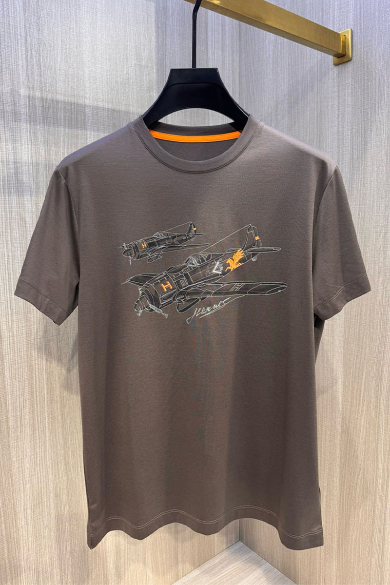Hermes Мужская футболка Premium - Brown