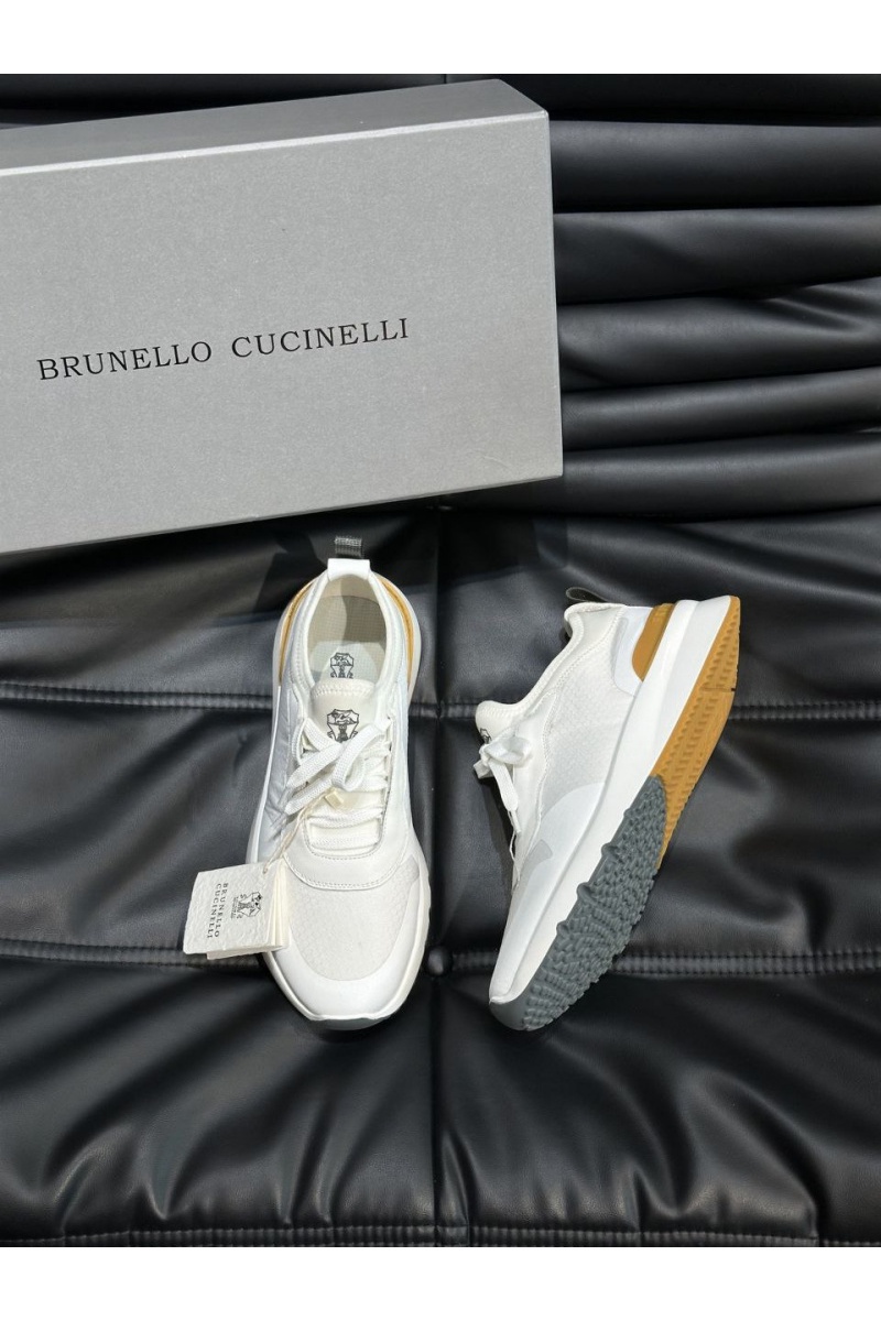 Brunеllо Сuсinеlli Комбинированные кроссовки panelled-design - White