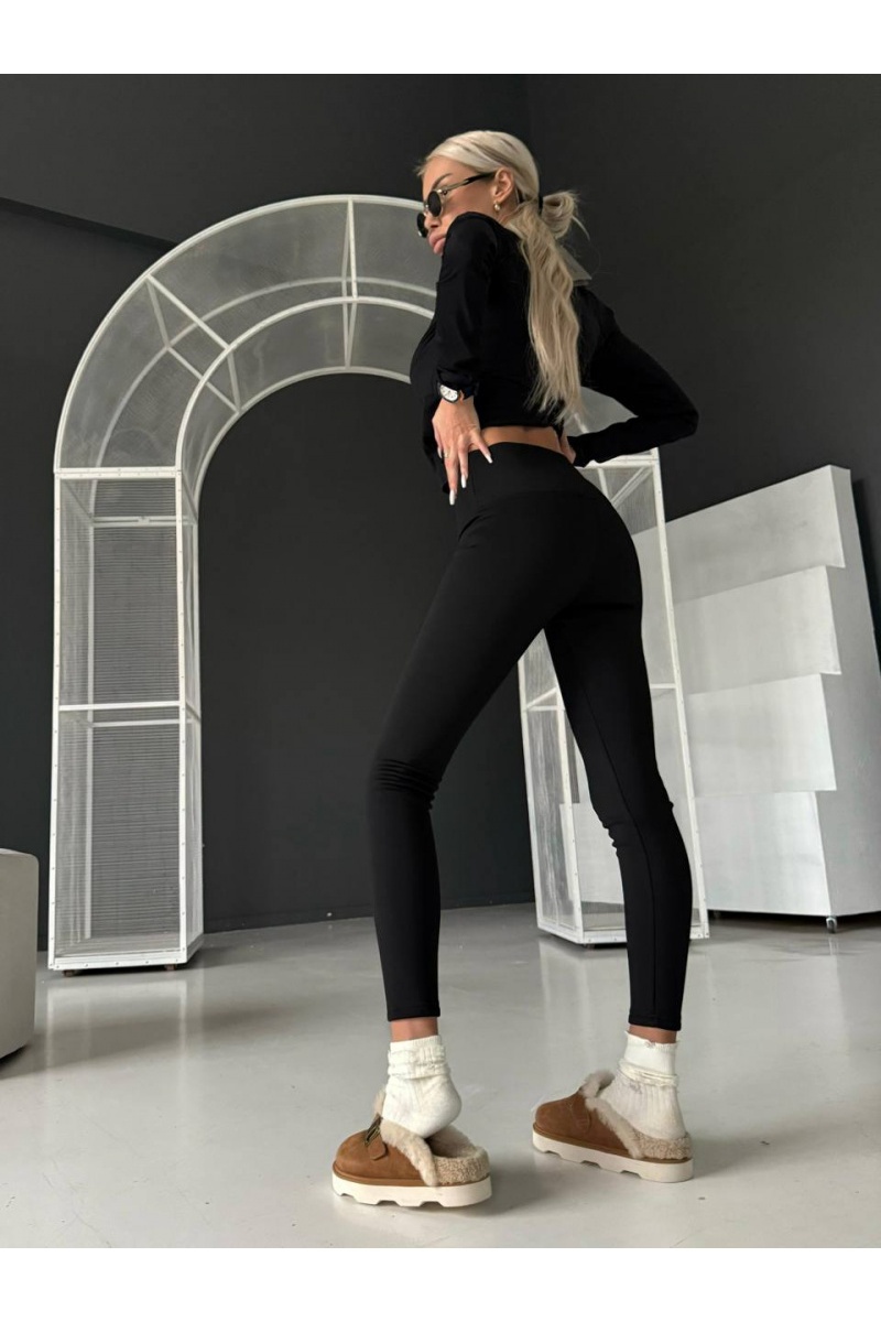 Balenciaga Женские чёрные леггинсы 