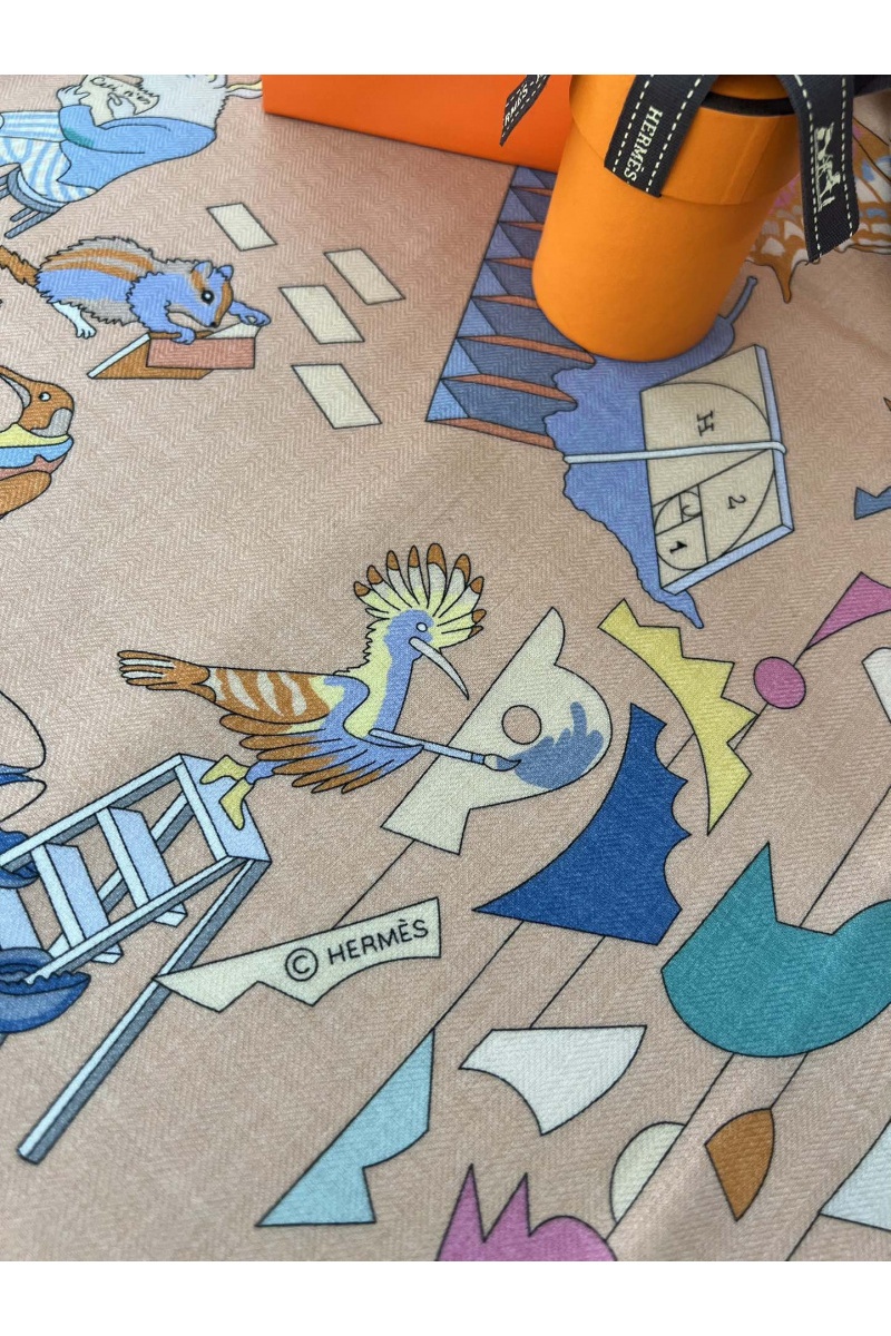 Hermes Платок Academia Hippica premium 140x140 см