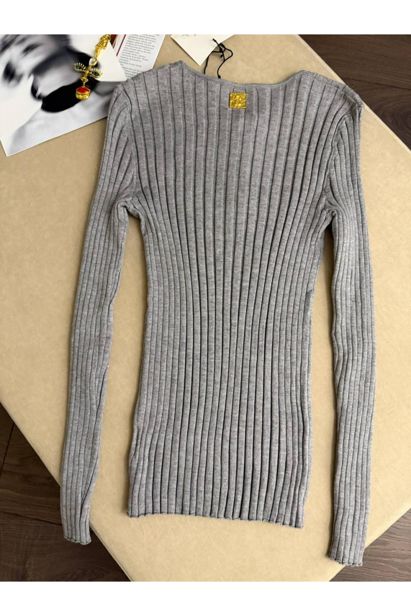 Schiaparelli Женский трикотажный лонгслив premium - Grey
