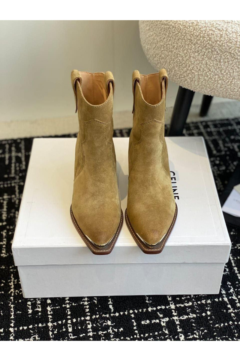 Celine Женские замшевые сапоги premium - Beige