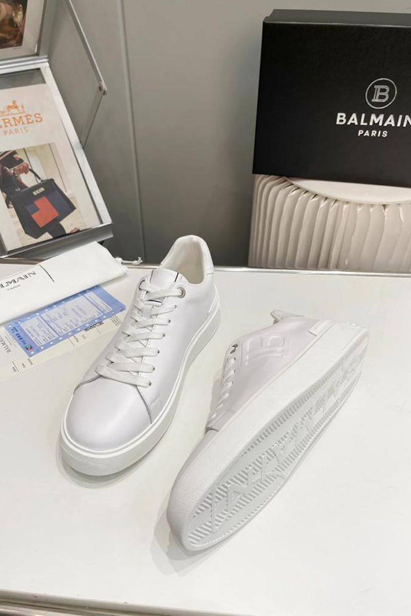Balmain Мужские кожаные кроссовки B-Court