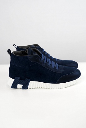 Кроссовки с мехом Bouncing high-top - Navy